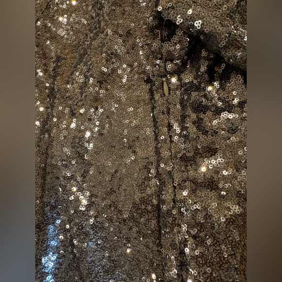Club L Gray Sequins Mini Dress Women 6/Small - Picture 4 of 4